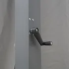 Pegola 3x4 m en aluminium peint anthracite avec manivelle - Levante Viadurini