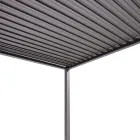 Pergola en aluminium anthracite avec toit réglable - Vitta Viadurini