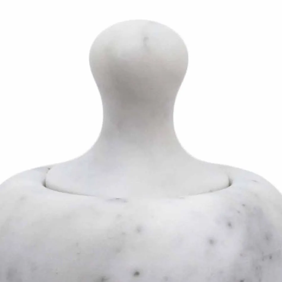 Pilon Casse-Noisette en Marbre Blanc de Carrare Fabriqué en Italie - Cullio Viadurini