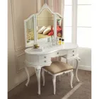 Peigne de maquillage classique en bois avec miroir Made in Italy - Cambrige Viadurini