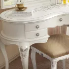 Peigne de maquillage classique en bois avec miroir Made in Italy - Cambrige Viadurini