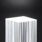 Lampadaire Led en Cristal Acrylique Satiné Design Triptyque - Crystol Viadurini