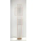 Lampadaire LED Design en Métal Peint Or ou Argent - Formal Viadurini