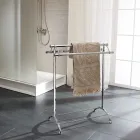 Porte-serviettes de salle de bain vintage en laiton fabriqué en Italie - Aristide Viadurini