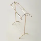 Porte-serviettes de salle de bain vintage en laiton fabriqué en Italie – Aristide Viadurini