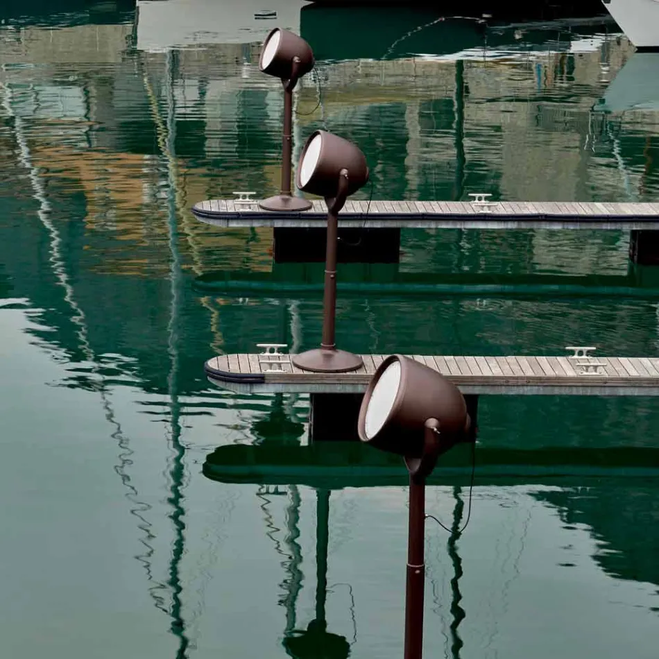 Lampadaire d'extérieur Poleasy Design, 2 couleurs - Hollywood par Myyour Viadurini