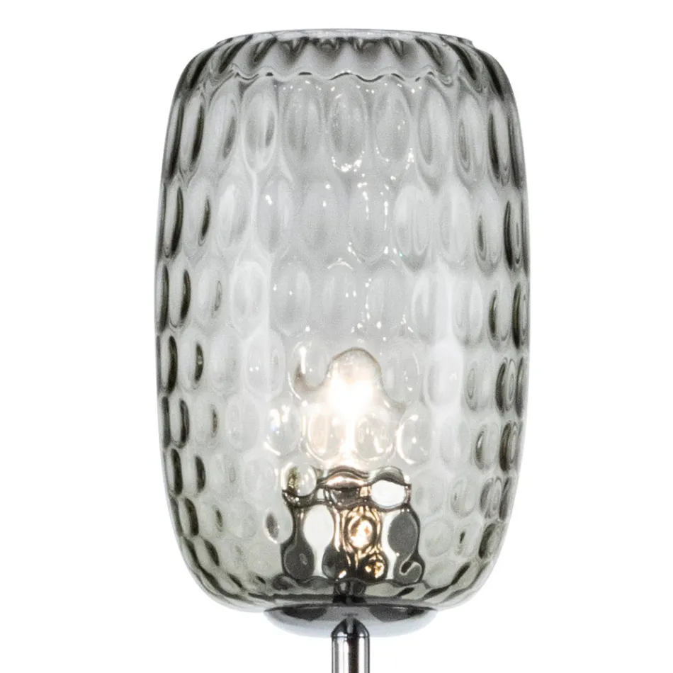 Lampadaire en verre opaque ou transparent, fabriqué en Italie - Sibilla Viadurini