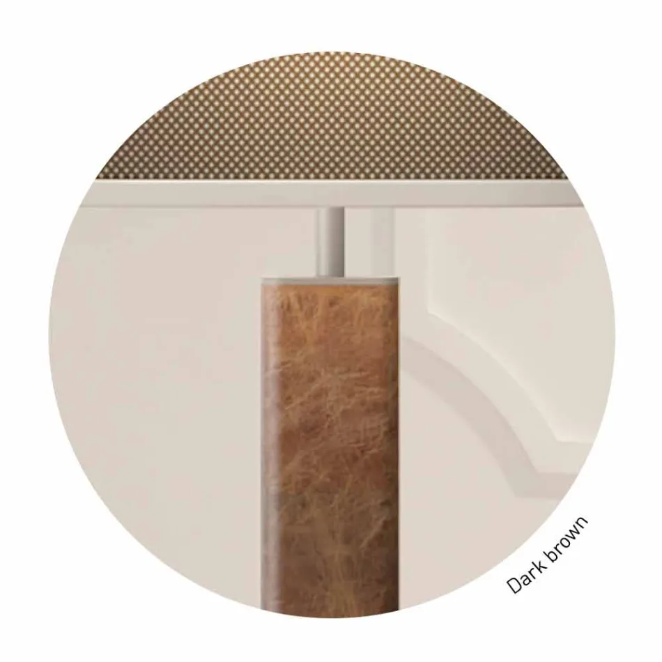 Lampadaire design moderne en métal avec abat-jour en tissu Made in Italy - Jump Viadurini