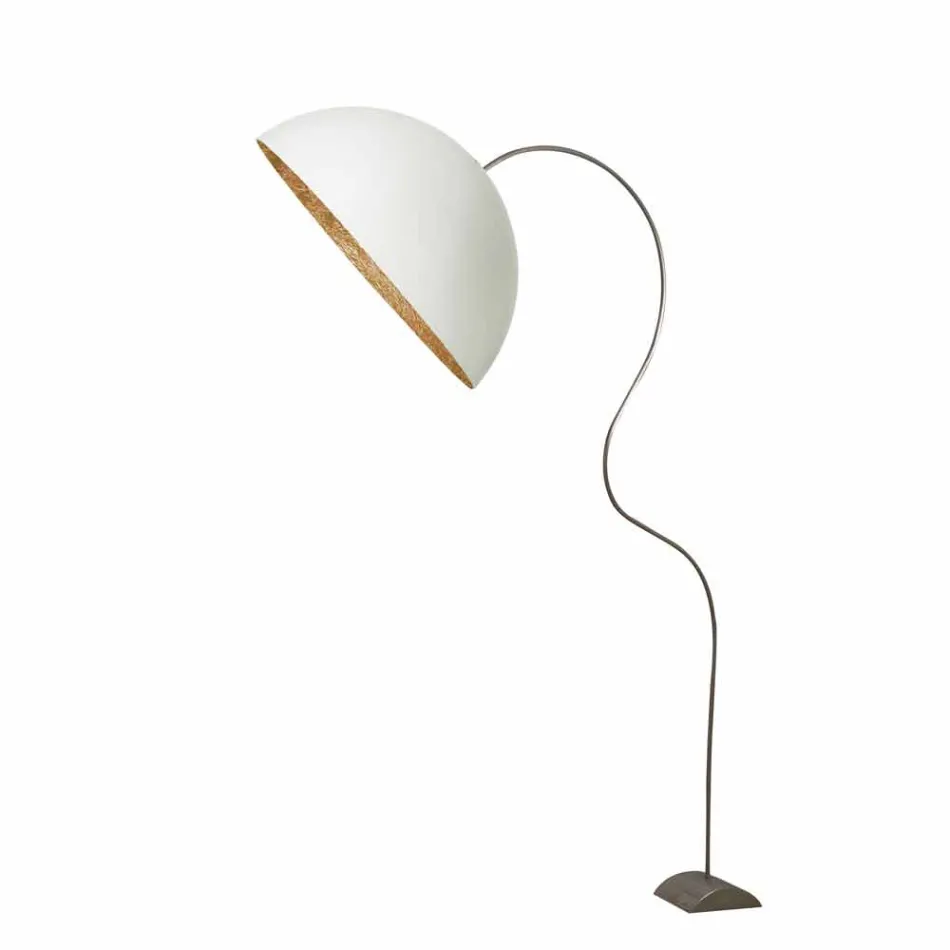 Lampadaire moderne H210cm In-es.artdesign Nébulite colorée Half Moon Viadurini
