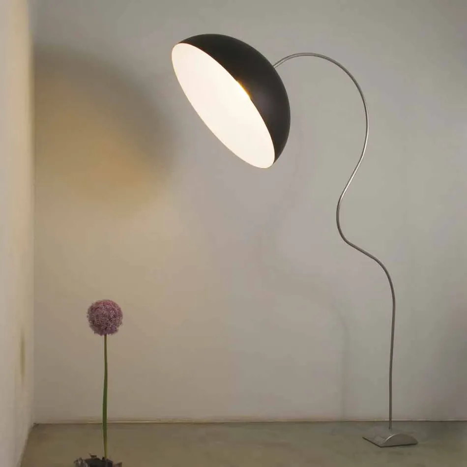 Lampadaire moderne H210cm In-es.artdesign Nébulite colorée Half Moon Viadurini