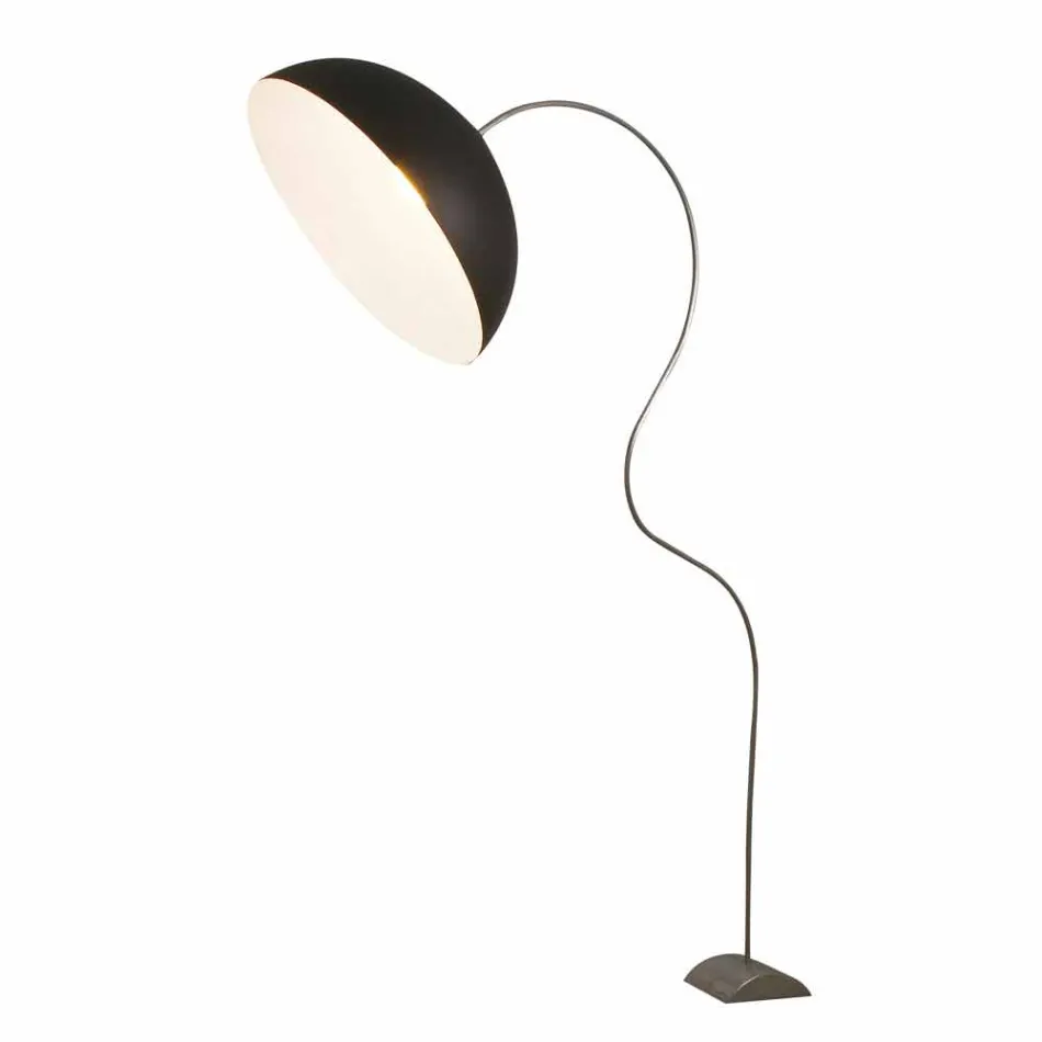 Lampadaire moderne H210cm In-es.artdesign Nébulite colorée Half Moon Viadurini