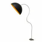 Lampadaire moderne H210cm In-es.artdesign Nébulite colorée Half Moon Viadurini