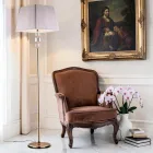 Lampadaire en cristal avec abat-jour fabriqué en Italie - Innsbruck Viadurini