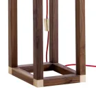 Lampadaire en onyx et bois de design Grilli York fait en Italie Viadurini