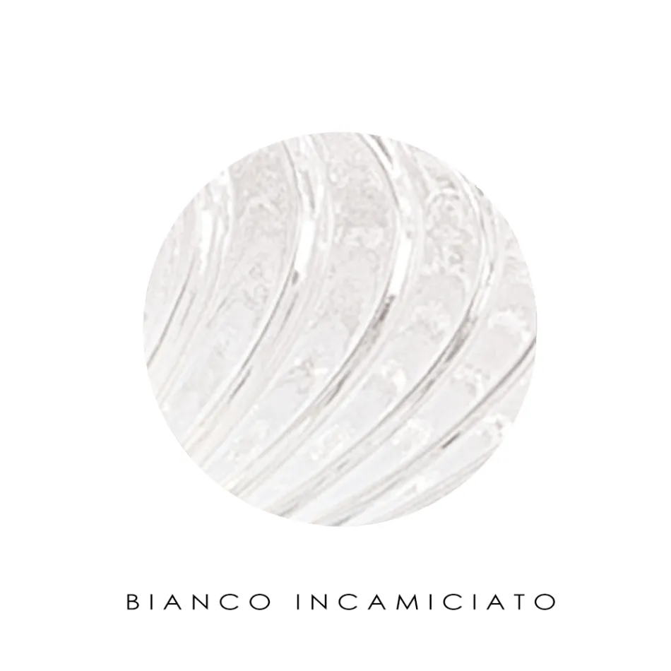 Lampadaire en verre vénitien nervuré et soufflé à la main - Dafne Viadurini