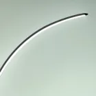 Lampadaire LED moderne à intensité variable en métal noir, doré ou blanc - Gondola Viadurini