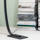 Lampadaire LED moderne à intensité variable en métal noir, doré ou blanc - Gondola Viadurini