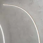 Lampadaire LED moderne à intensité variable en métal noir, doré ou blanc - Gondola Viadurini