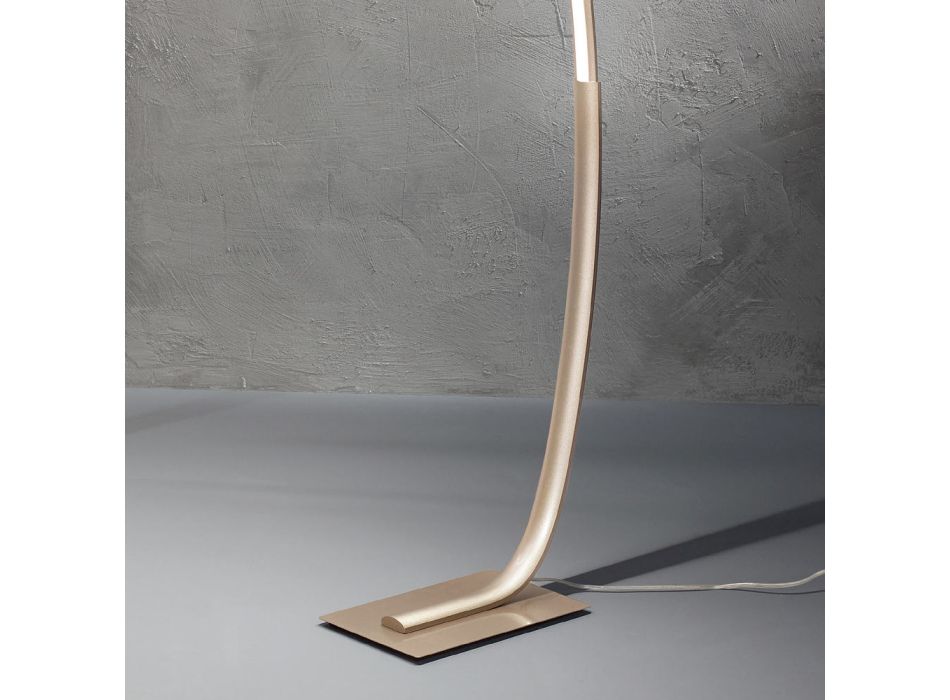 Lampadaire LED moderne à intensité variable en métal noir, doré ou blanc - Gondola Viadurini