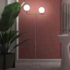 Lampadaire moderne en verre vénitien soufflé à la main - Snow Viadurini