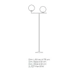 Lampadaire moderne en verre vénitien soufflé à la main - Snow Viadurini