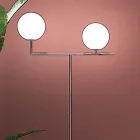 Lampadaire moderne en verre vénitien soufflé à la main - Snow Viadurini