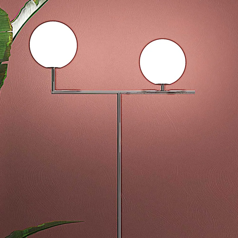 Lampadaire moderne en verre vénitien soufflé à la main - Snow Viadurini