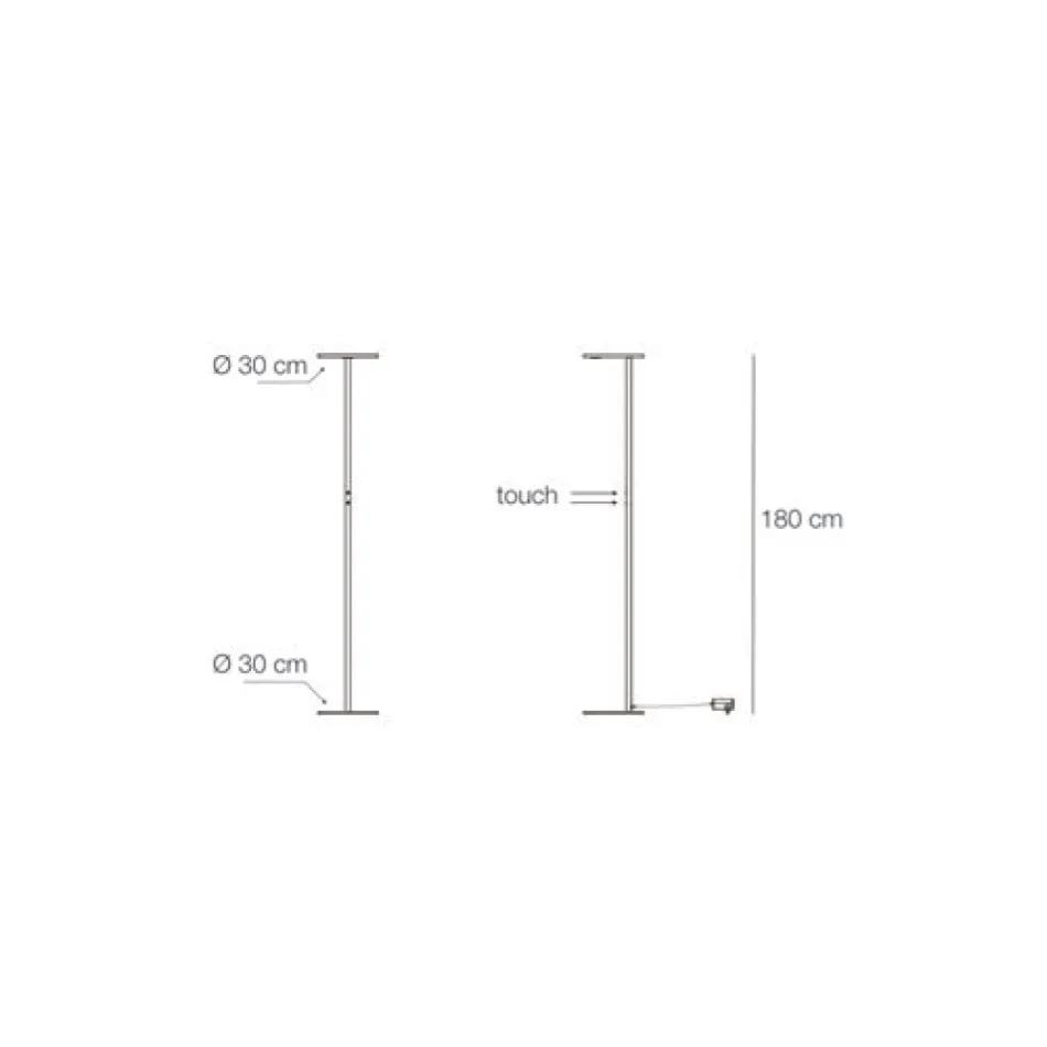 Lampadaire en métal avec différentes finitions, fabriqué en Italie - Lumi Viadurini