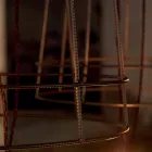 Lampadaire de salon 3 lumières de style minimaliste en métal blanc ou naturel - Style Viadurini