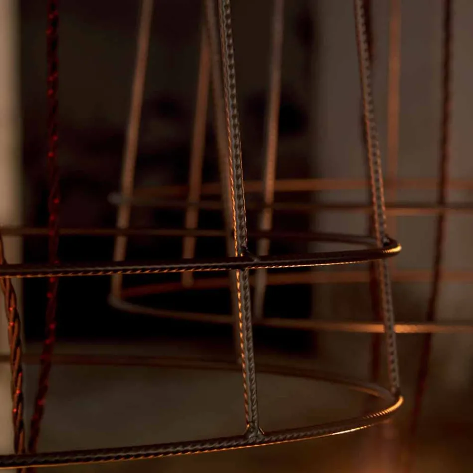 Lampadaire de salon 3 lumières de style minimaliste en métal blanc ou naturel - Style Viadurini