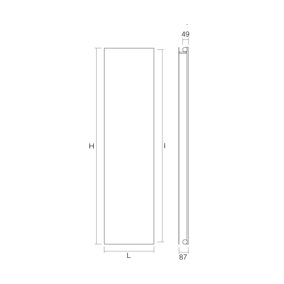 Plaque Radiante avec Système Mixte en Acier au Carbone Fabriquée en Italie - Bigne Viadurini