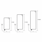 Plaque radiante électrique au design moderne jusqu'à 1000 W - Livre Viadurini