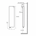 Plaque radiante électrique au design moderne jusqu'à 1000 W - Livre Viadurini