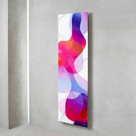 Plaque radiante électrique murale en acier avec 1000 watts - décoration Kelvin Viadurini