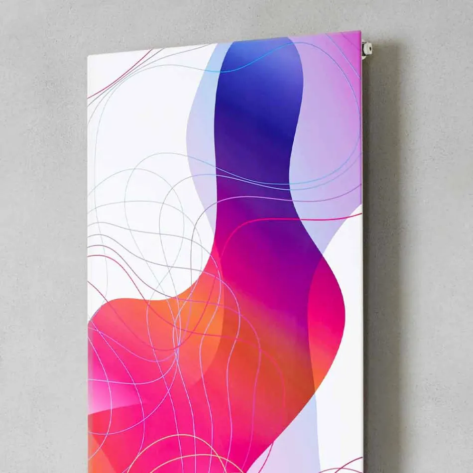 Plaque radiante électrique murale en acier avec 1000 watts - décoration Kelvin Viadurini