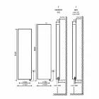 Radiateur mural moderne à plaques radiantes électriques jusqu'à 1000 W - plié Viadurini