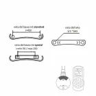 Radiateur mural moderne à plaques radiantes électriques jusqu'à 1000 W - plié Viadurini