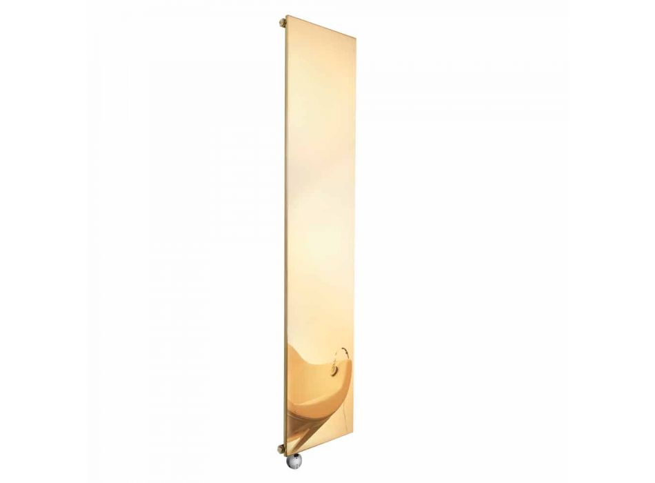 Plaque radiante électrique verticale au design moderne doré jusqu'à 1000 W - Glace Viadurini
