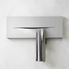 Plaque radiante hydraulique de conception horizontale en acier jusqu'à 820 W - Coupe Viadurini