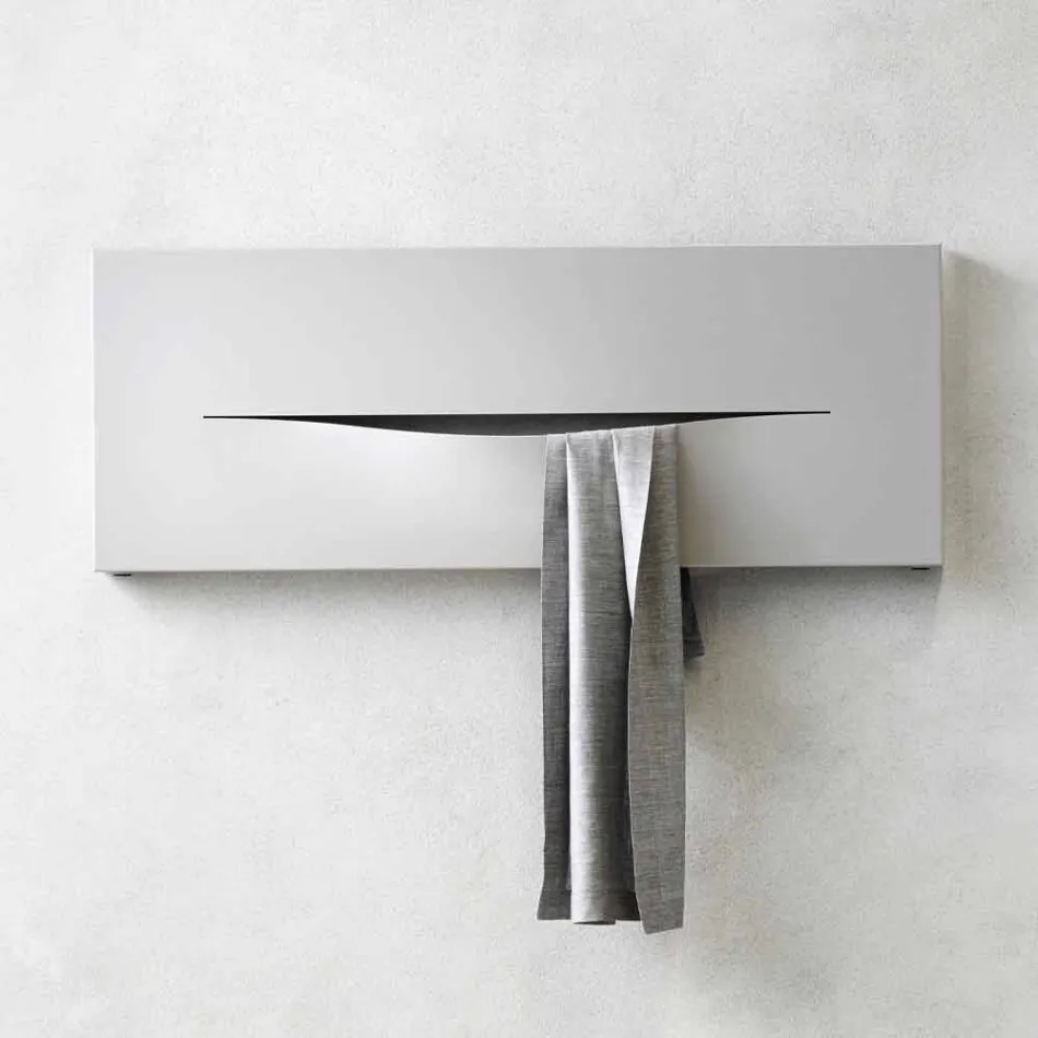 Plaque radiante hydraulique de conception horizontale en acier jusqu'à 820 W - Coupe Viadurini