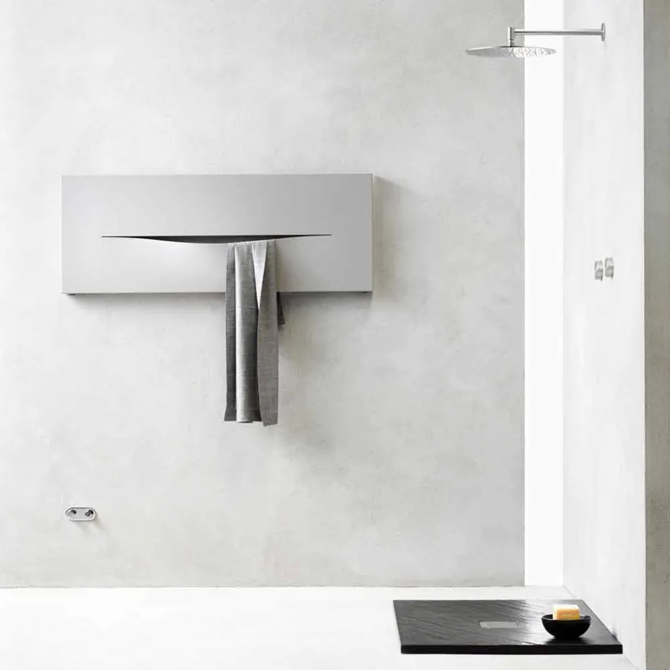 Plaque radiante hydraulique de conception horizontale en acier jusqu'à 820 W - Coupe Viadurini