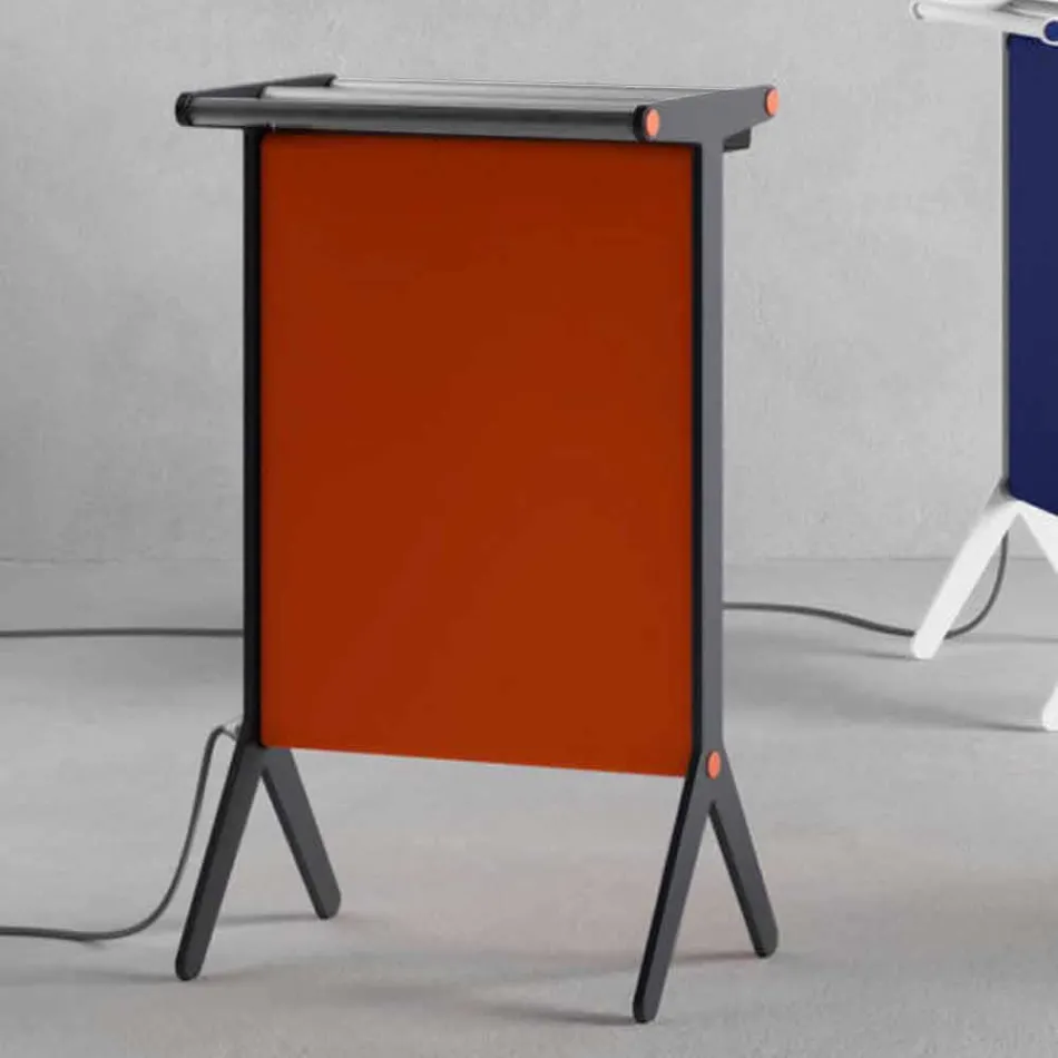 Plaque Radiante en Aluminium et Design Tissu Electrique et Coloré 150 W - Sam Viadurini