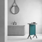 Plaque Radiante en Aluminium et Design Tissu Electrique et Coloré 150 W - Sam Viadurini