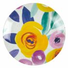 Assiettes de Table Design Colorées en Grès et Porcelaine 18 Pièces - Tintarello Viadurini
