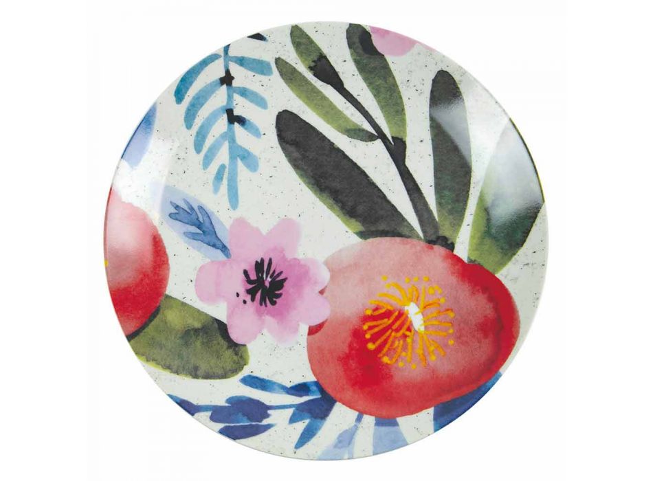 Assiettes de Table Design Colorées en Grès et Porcelaine 18 Pièces - Tintarello