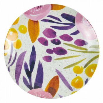 Assiettes de Table Design Colorées en Grès et Porcelaine 18 Pièces - Tintarello