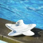 Soucoupe en marbre moderne en forme d'étoile de mer fabriquée en Italie - Ticcio Viadurini