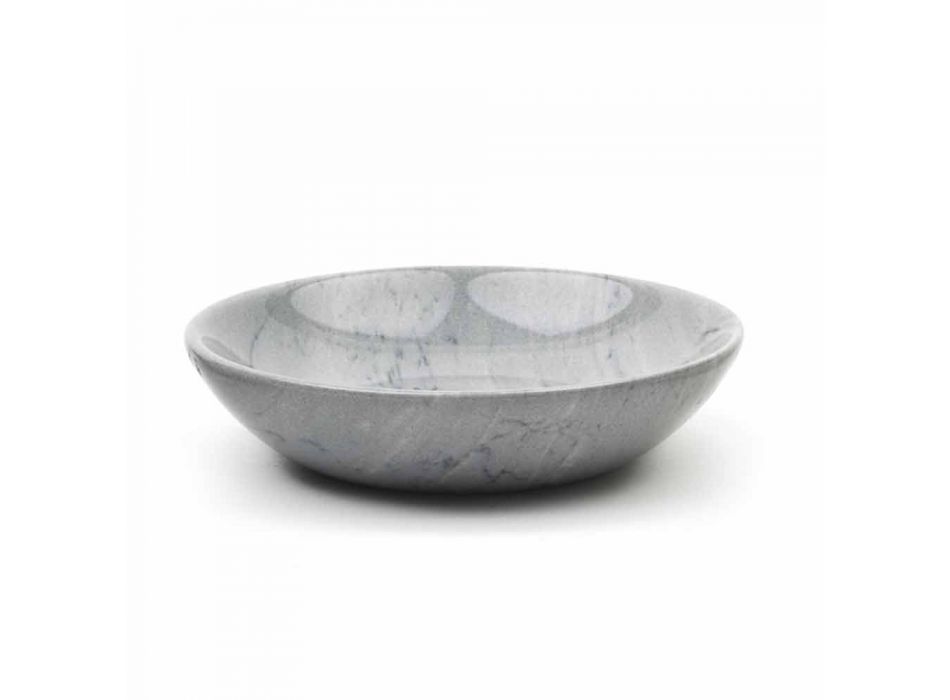 Assiette ronde moderne en marbre de différentes couleurs Made in Italy - Pin