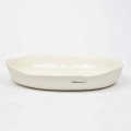 Assiette de service ovale en porcelaine blanche design de luxe - Arcimaesta