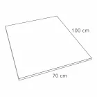 Receveur de Douche 100x70 Design Moderne en Blanc ou Gris - Effet Béton Cupio Viadurini